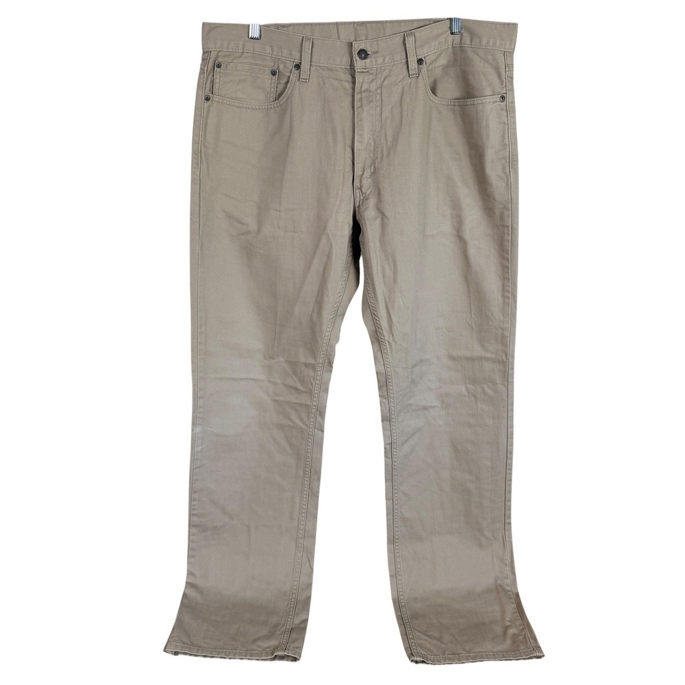 Levi's 559 Relaxed Straight Jeans Mens 38x34 Tan Khaki Cotton Denim Pants